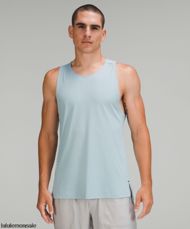 Lululemon Deutschland DELULU983 | Heathered Breeze Blue Strukturiertes Trainings-Tanktop